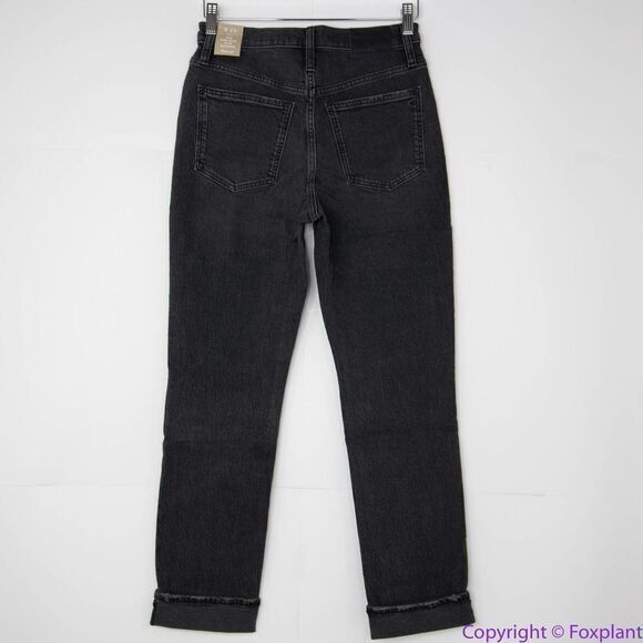 NEW Madewell High-Rise Slim Boyjean in Caton Wash‎ Ripped-Knee, 25 - Picture 5 of 16